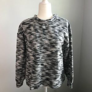 NEW Vince Camuto Heathered Gray Black Sweater M